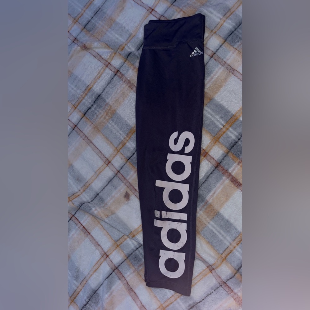 Adidas purple capri leggings